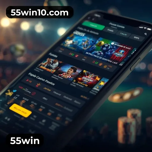 Catálogo 55win com mais de 3.100 jogos — Pragmatic Play, Evolution, NetEnt e fornecedores certificados